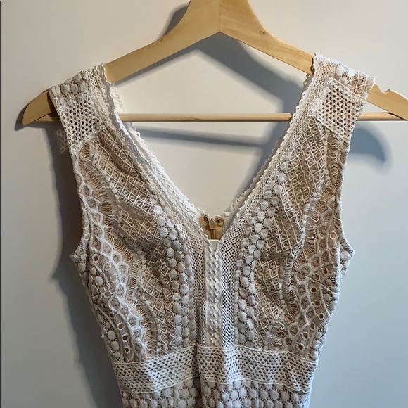 Cals White Bodycon Lace Mini Dress - Picture 3 of 8